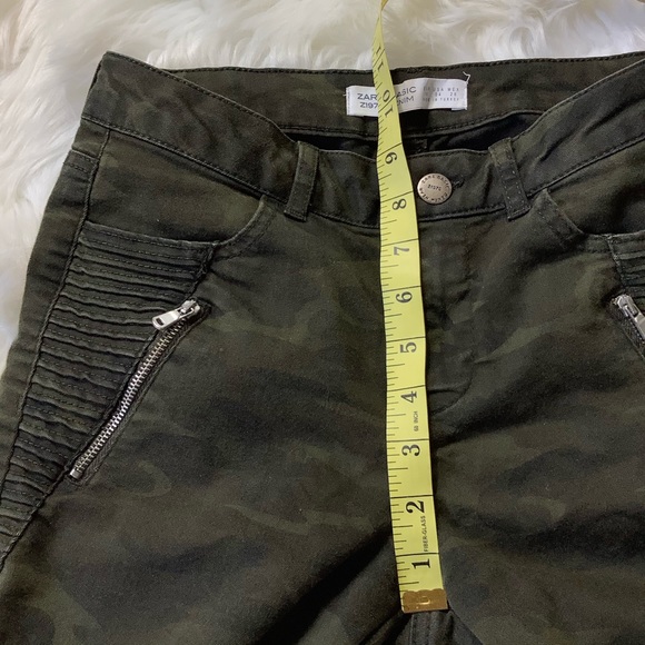 ZARA Basic Z1975 Power Stretch Olive Skinny Jean - Picture 11 of 12